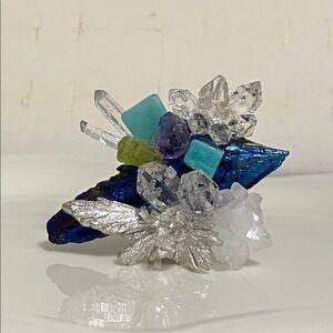 Elegant Blue and Silver Women's Ring